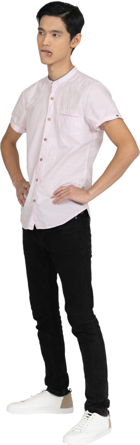 Man in casual clothes standing