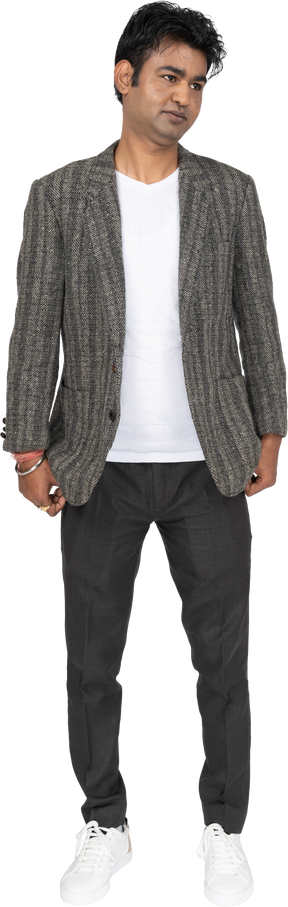 Man in suit standing