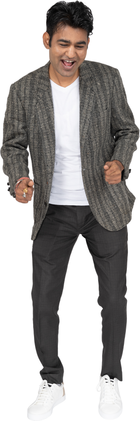 Man in suit standing