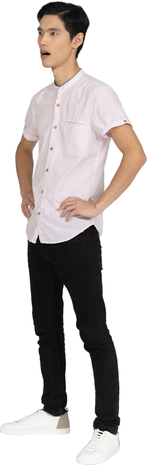 Man in casual clothes standing
