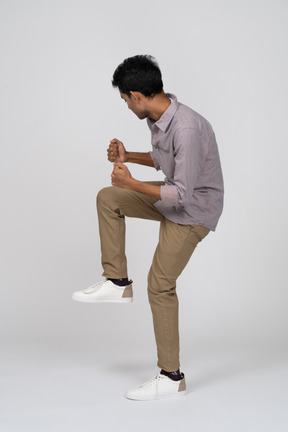 Man in casual clothes standing