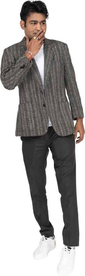 Man in suit standing