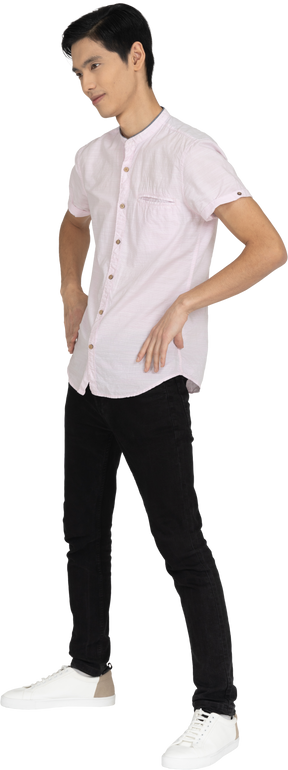 Man in casual clothes standing