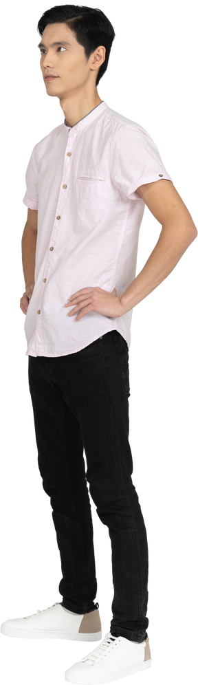 Man in casual clothes standing