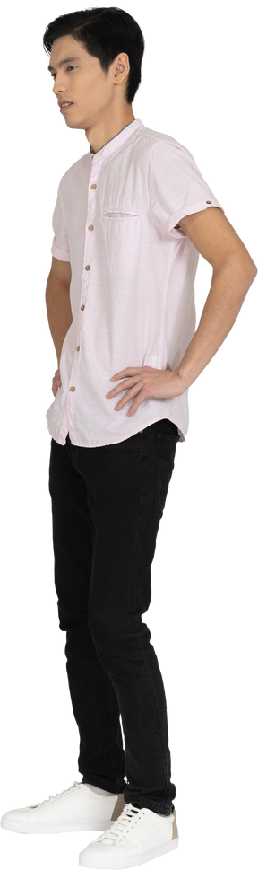 Man in casual clothes standing