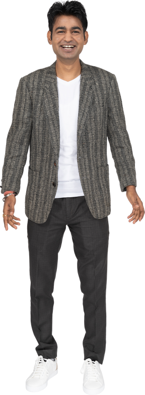 Man in suit standing