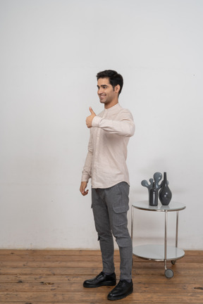 Man in shirt posing