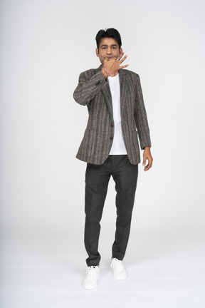 Man in suit standing