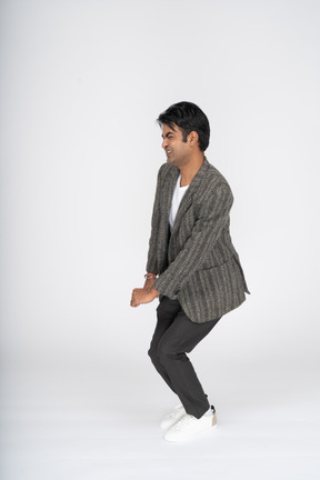 Man in suit standing