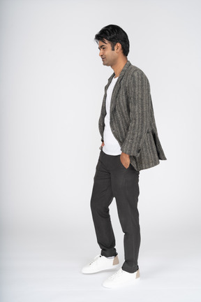 Man in suit standing