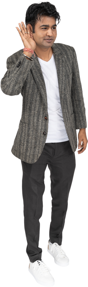 Man in suit standing