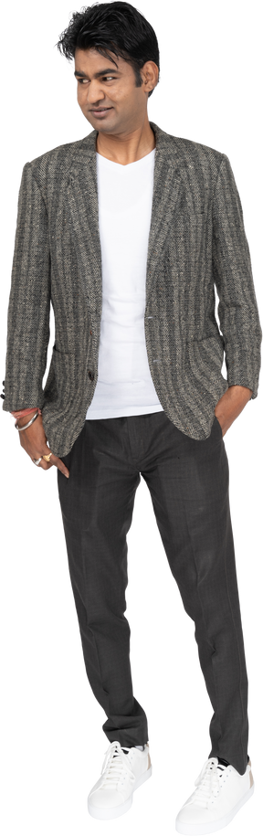 Man in suit standing
