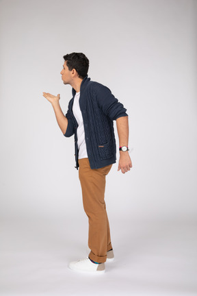 Man in casual clothes standing
