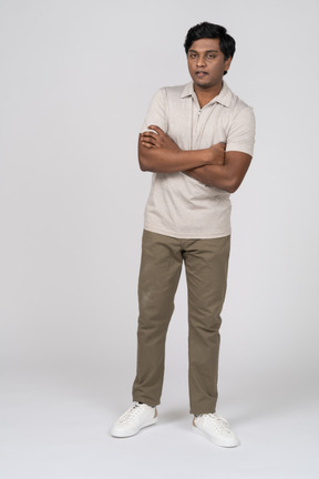 Man in casual clothes standing